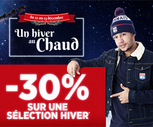 Bon plan -30% sur une sélection articles d'habillement hiver