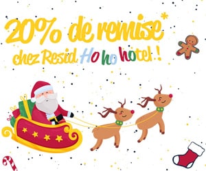 Code promo Offre Spéciale Noël chez ResidHotel : remise de 20% sur vos réservations web