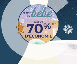 Bon plan Opération Mois du Bébé : Jusqu'à 70% d'économie sur une sélection Puériculture