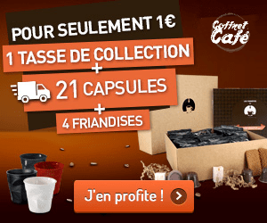 Bon plan Profitez de l'offre de bienvenue à 1€ chez Coffretcafe