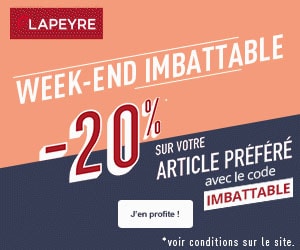 Code promo Opération Week-end Imbattable : -20% sur l’article préféré