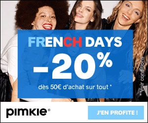 Bon plan French days :-20% dès 50€ d'achat sur tout