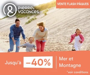 Bon plan Vente Flash Pâques : jusqu'à -40% sur les résidences & villages P&V + annulation GRATUITE
