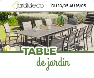 Code promo Une housse offerte pour l'achat d'une table de plus de 300€