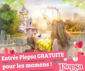 Code promo ENTRÉE GRATUITE POUR LES MAMANS à l’achat d’au moins un autre ticket standard