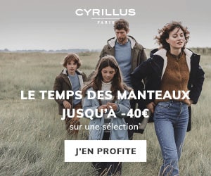 Bon plan Opération VESTIAIRE D'HIVER : jusqu'à - 40€ sur une sélection de manteaux