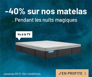 Bon plan - 40% de réduction sur les matelas