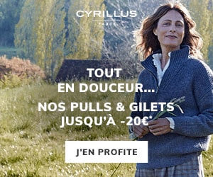 Bon plan Jusqu'à -20€ sur les pulls & gilets Cyrillus