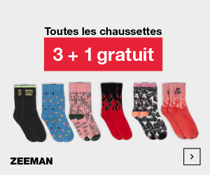 Bon plan Chaussettes 3+1 gratuit