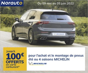 Jusqu'à 100€ offerts en carte carburant pour l'achat et le montage de pneus été ou 4 saison MICHELIN