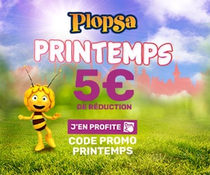 Code promo 5€ de réduction sur les tickets >= 1m Plopsaland De Panne, Plopsaqua De Panne, Plopsa Indoor Hasselt, Plopsa Station Antwerp, Plopsaqua Landen-Hannuit & Plopsa Coo.