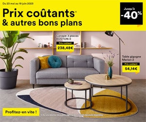Jusqu’à -40% : prix coûtants et autres bons plans