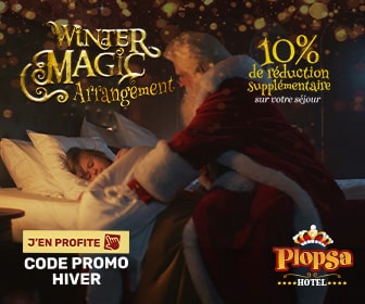 Code promo Opération Winter Magic à l'Hôtel Plopsa  - 10% de réduction