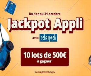 Deal Tentez de gagner 500€ d'outils Scheppach