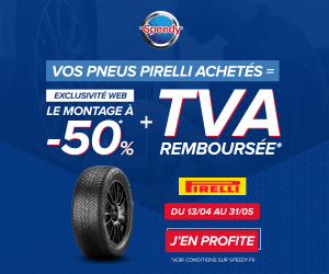 Deal EXCLU WEB - Pneus Pirelli 50% de réduction sur le montage + TVA remboursée (soit -20%)