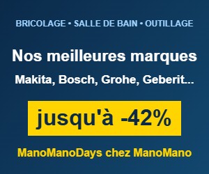 Deal Nos meilleures marques ManoMano : jusqu'à -42% sur Grohe, Geberit, Makita et Bosch