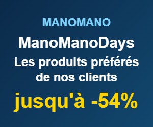 Deal Les produits préférés des clients ManoMano : jusqu'à -54% sur une sélection notée 4 étoiles et plus