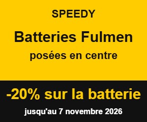 Promo batterie Speedy : -20% sur les batteries Fulmen posées en centre