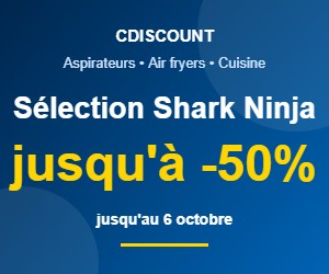 Sélection Shark Ninja : jusqu'à -50% sur aspirateurs, air fryers et robots