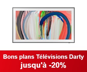 Télévisions en promo chez Darty : jusqu'à -20% sur LG, Samsung The Frame et Philips Ambilight