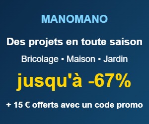 Des projets en toute saison chez ManoMano : 15 € offerts dès 250 € d'achat avec un code promo