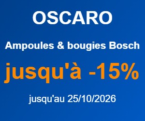 Ampoules et bougies Bosch en promo chez Oscaro : jusqu'à -15%