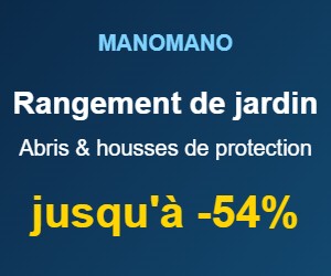 Rangement de jardin chez ManoMano : jusqu'à -54% sur les abris de jardin et les housses de protection