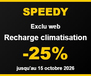 Exclu web Speedy : -25% sur la recharge climatisation de votre voiture